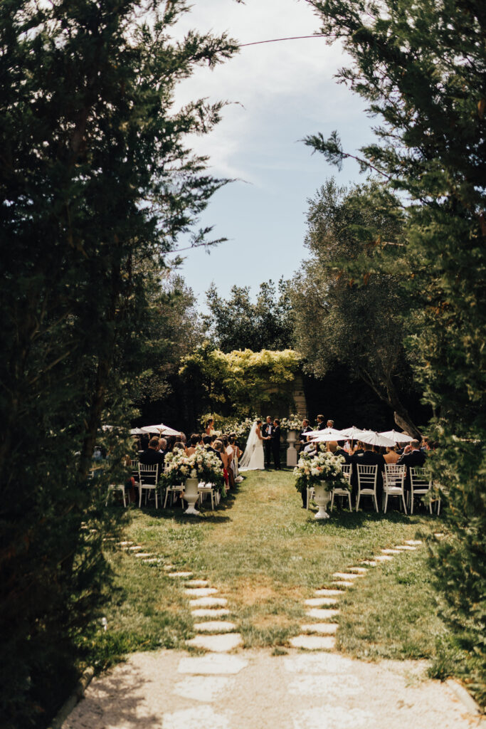 Wedding in the Gardens of Bastide Du Roy Cannes France