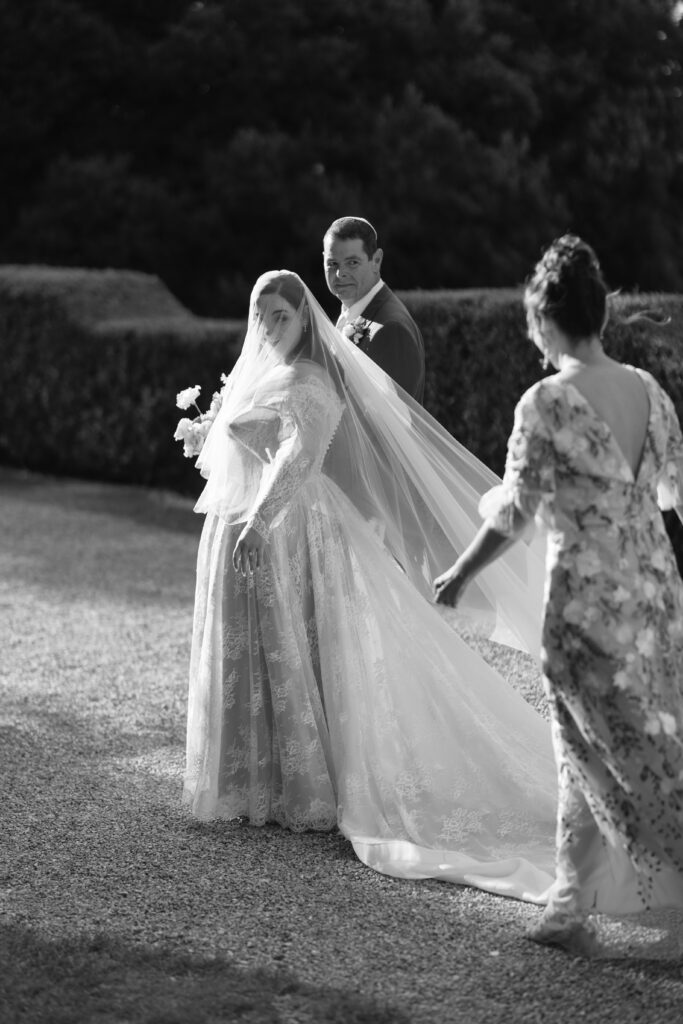 bride waiting for mother