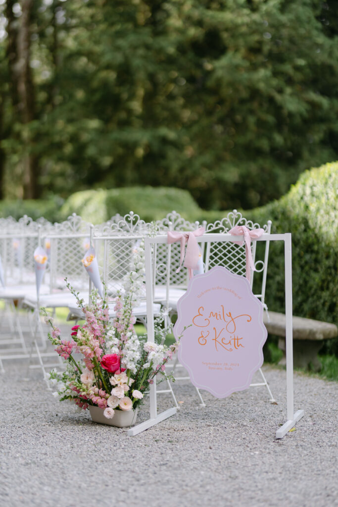 wedding welcome sign