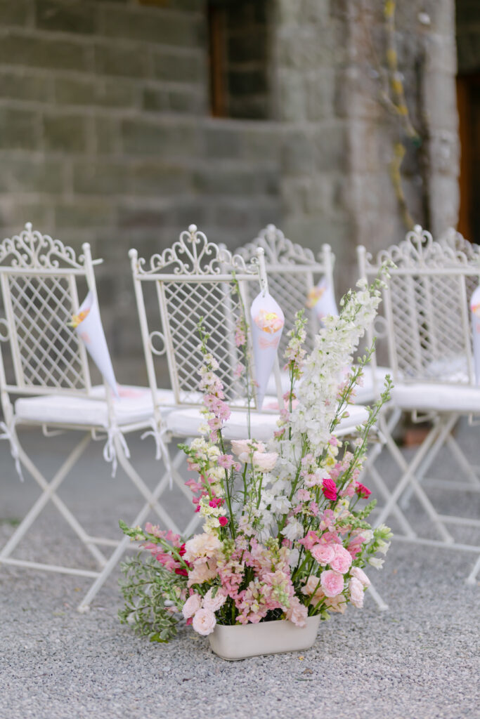 white wedding chairs