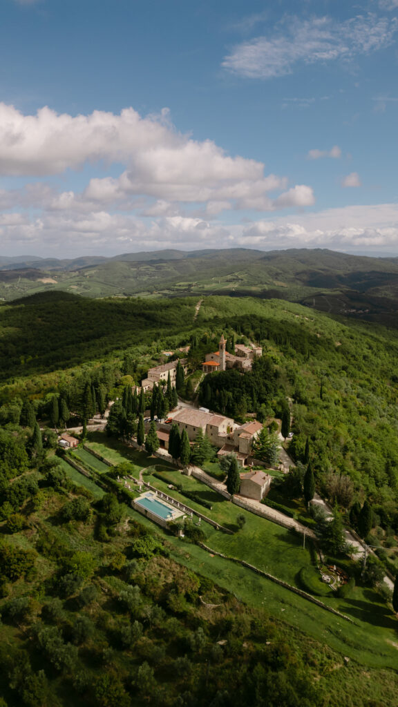 Borgo di Pietrafitta drone shot