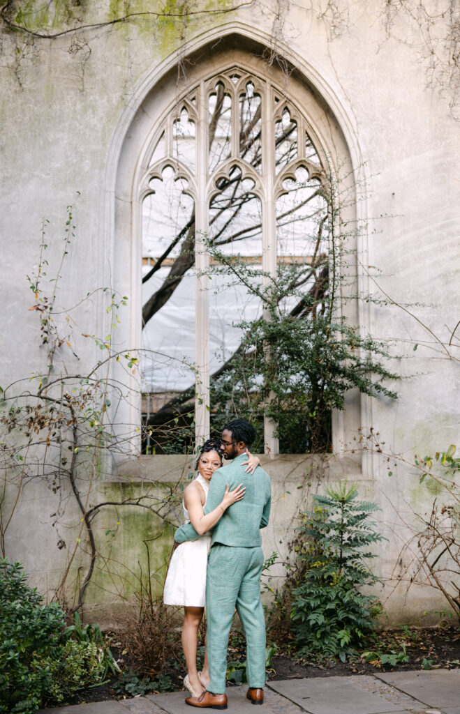 photoshoot at St Dunstans in the East