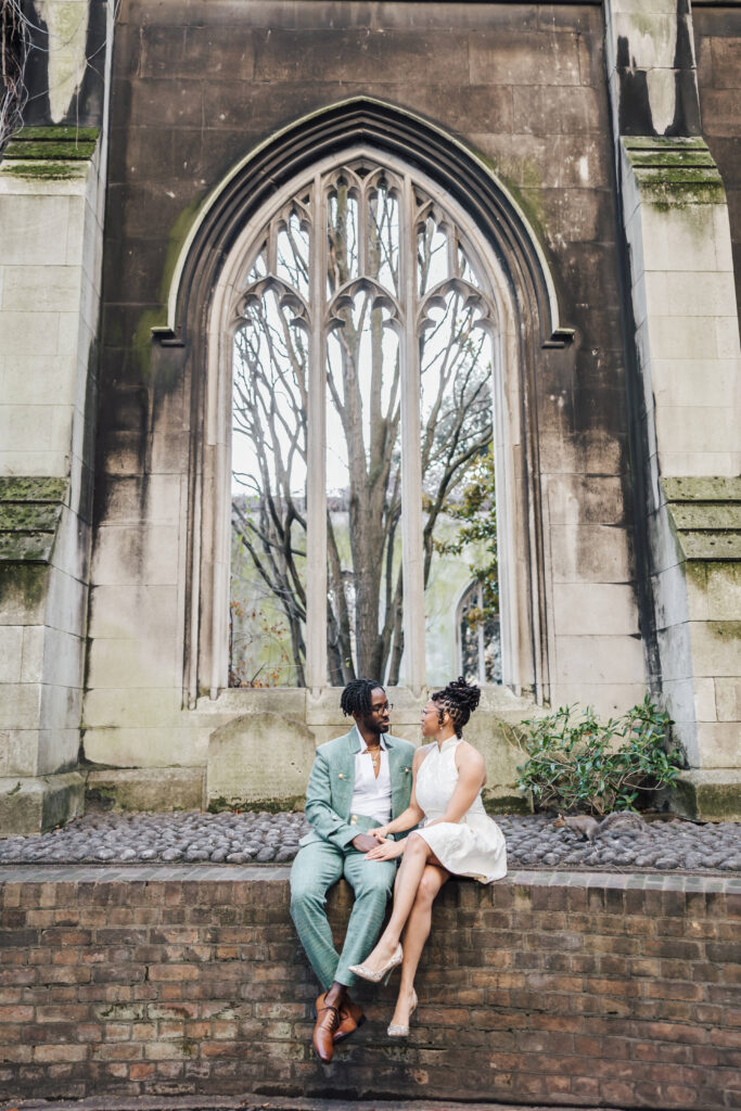 photoshoot at St Dunstans in the East
