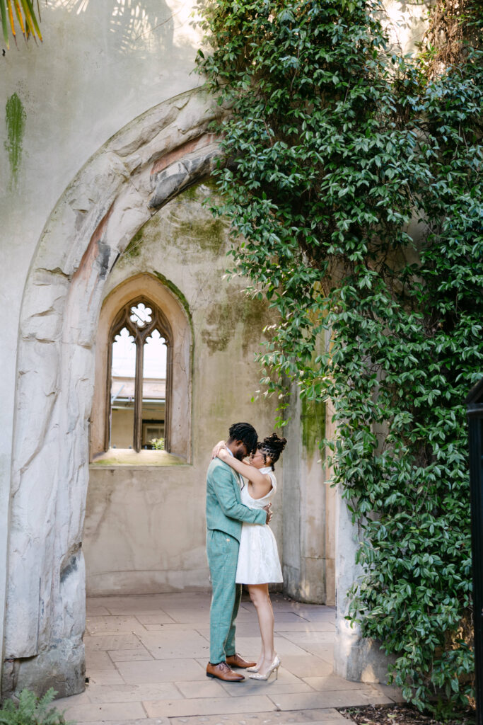 photoshoot at St Dunstans in the East
