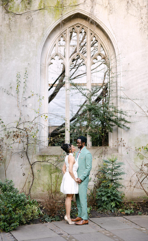 photoshoot at St Dunstans in the East