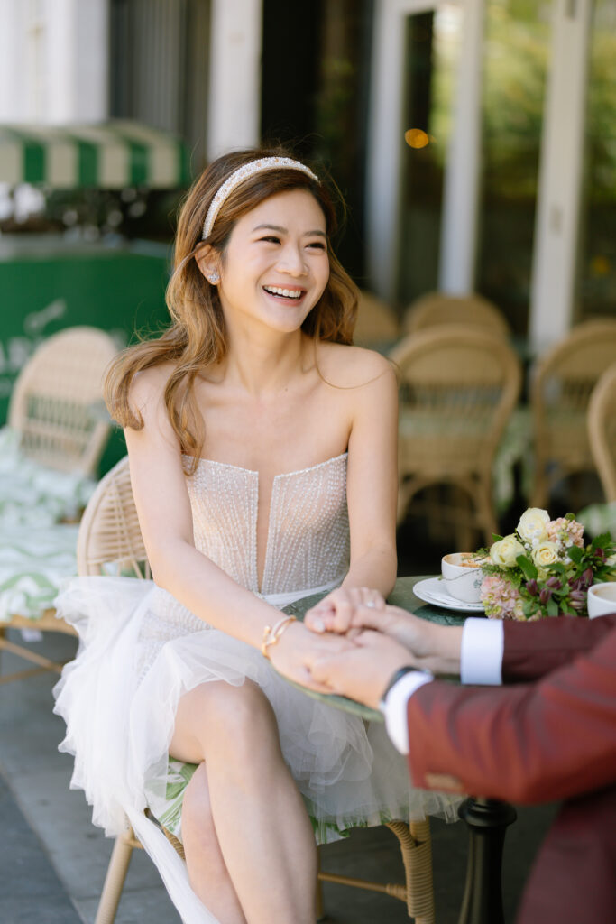 bride laughing