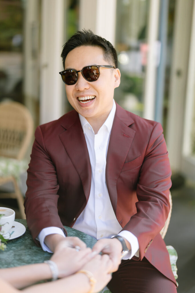 groom laughing