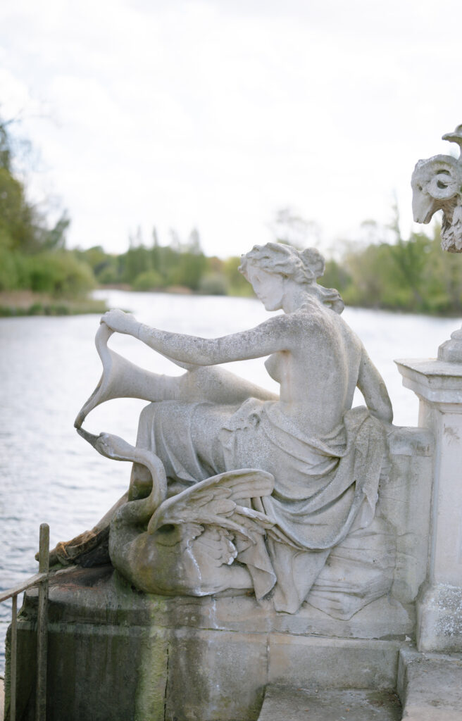 statue at Italian gardens in London Hyde Park
