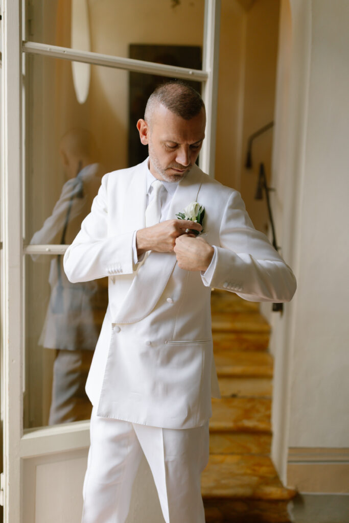 groom getting ready