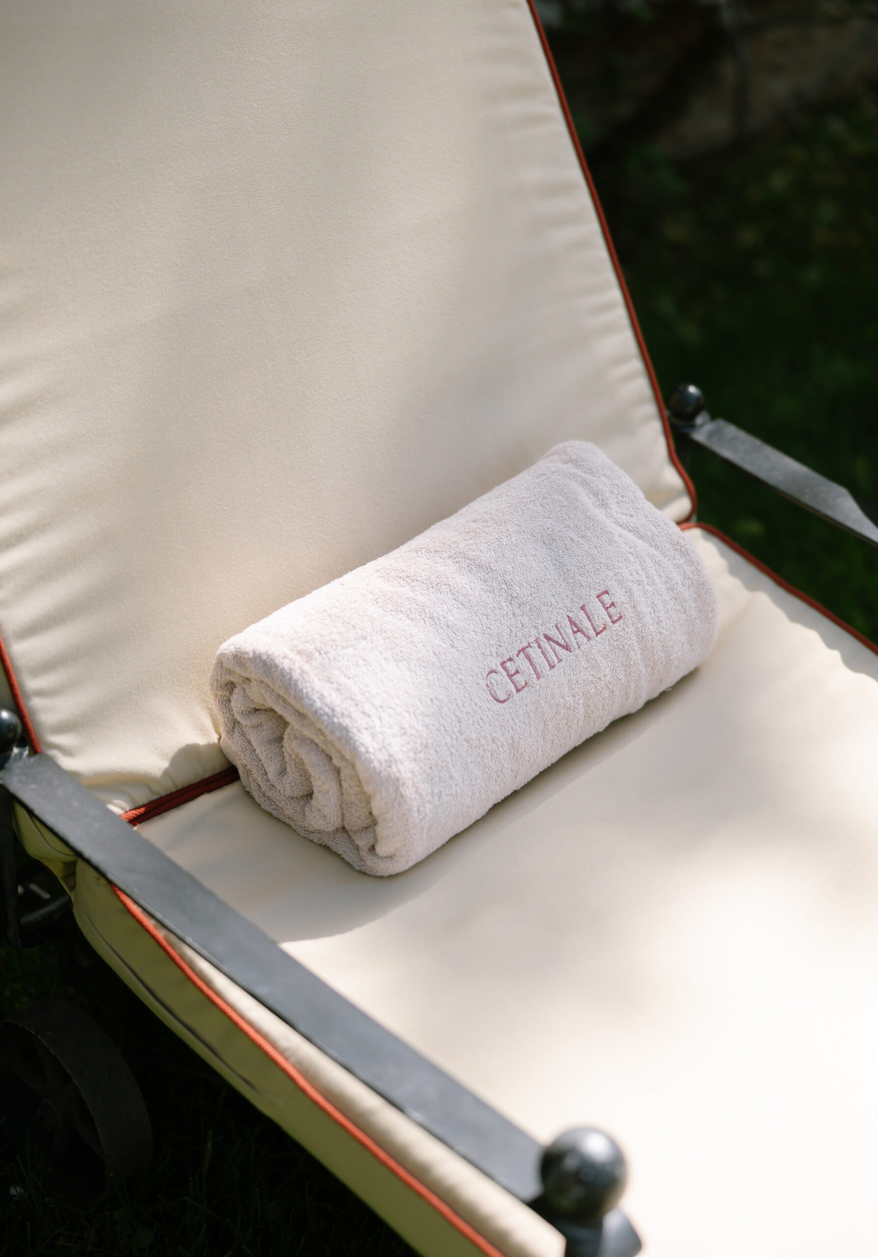 deck chairs at villa cetinale